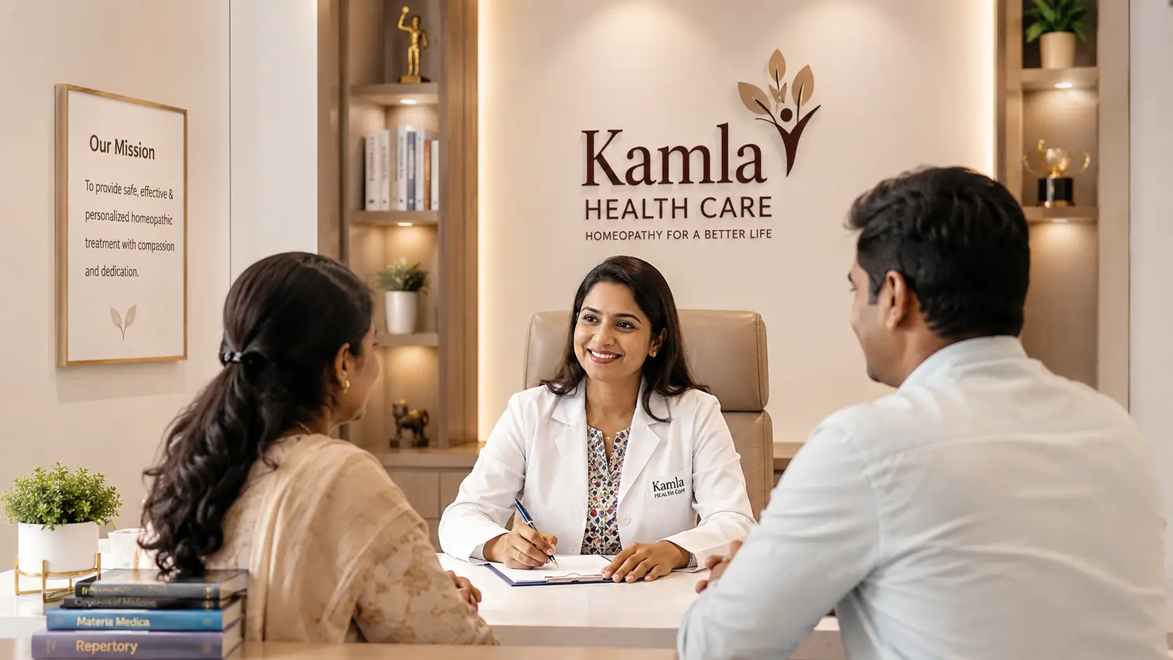 Best homeopathic doctor in Kanpur consulting patients at Kamla Health Care